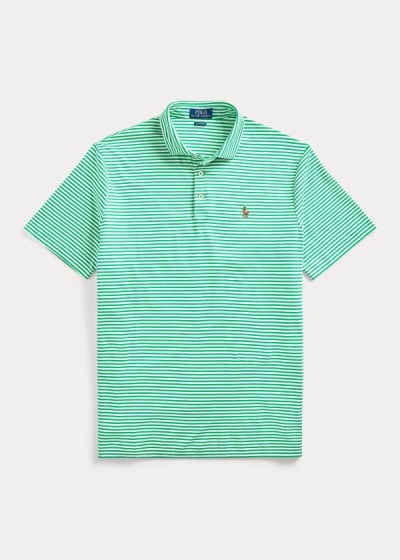 Polos Polo Ralph Lauren Hombre Verdes / Blancos - Classic Fit Soft Cotton - DQFXB4061